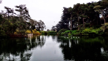 Mile 43.7: Stow Lake, near South bridge to Strawberry Hill Island, from Stow Lake Path